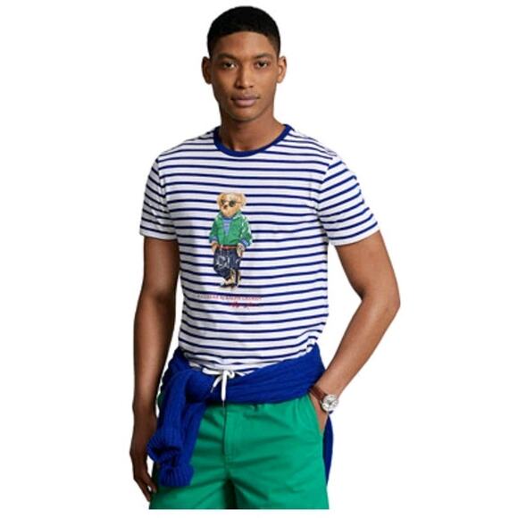 Polo Ralph Lauren Polo Bear Striped Tee – Rare – Men’s M – Vintage GUC